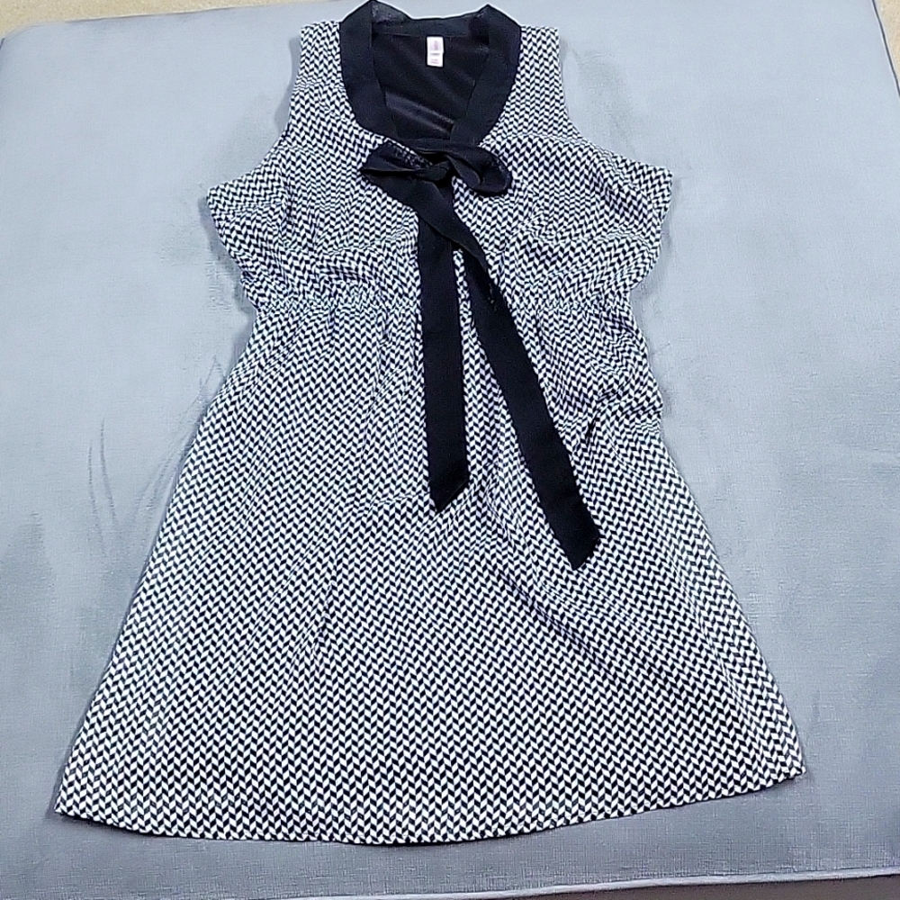 Black & White Checkered Dress Size Large